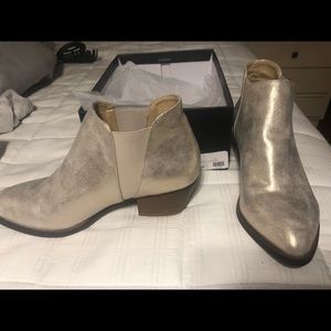 Metallic booties from North and Main Boutique
